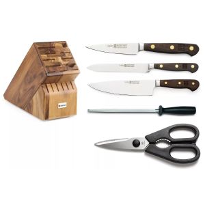 WÜSTHOF Crafter Series 6-Piece Knife Block Set 